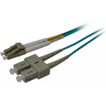 Synergy 21 Cabo de fibra ótica patch 10m OM3 LC-SC duplex - Aqua