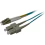 Synergy 21 Cabo de fibra ótica patch 10m OM3 LC-SC duplex - Aqua