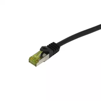 Synergy 21 Cabo de rede RJ45 CAT6A S-STP (S/FTP) 500 MHz 12,5 m Preto PUR Interior/Exterior/Industrial resistente a UV/água/óleo AWG26 com cabo bruto CAT7