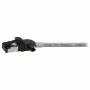 Synergy21 Cabo de rede RJ45, CAT6A 500MHz, 0,15m, Cinzento, S/FTP, Slimline redondo d=4,5mm, TPE/LSZH (Superflex), AWG28, com material bruto CAT7, ficha rotativa