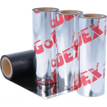 Godex Fita de transferência térmica cera/resina 74mm x 74m preto (245.057.074.4.05)