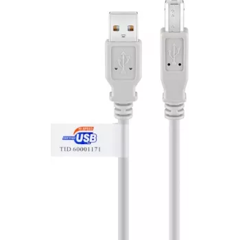 Cabo USB 2.0 Goobay 2m cinzento