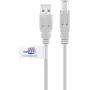 Cabo USB 2.0 Goobay 2m cinzento