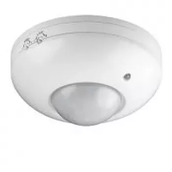 Goobay detetor de movimento por infravermelhos (PIR), cobertura 360°, alcance 6 m, montagem em teto, altura de montagem 2,2-4 m, 230 V AC, IP20 para interiores, branco (95172)
