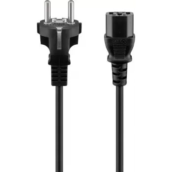 GOOBAY cabo de alimentação 3 m preto Schuko para IEC C13