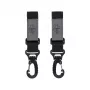 Lassig Casual Label ganchos universais para carrinho de bebé conjunto de 2 preto LHO01