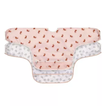 Lassig Little Forest coelho conjunto de babetes de manga comprida 6m+