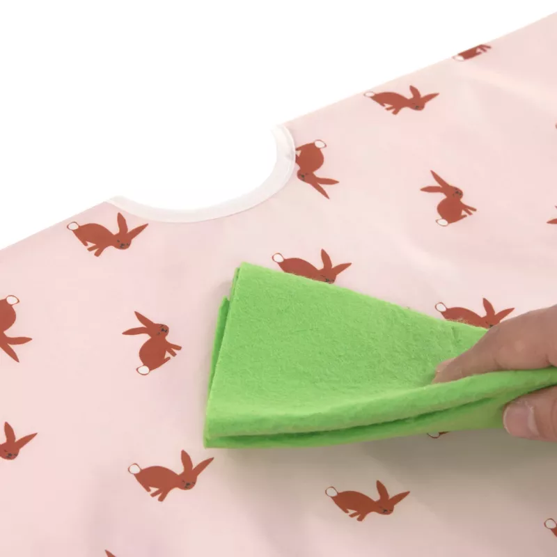 Lassig Little Forest coelho conjunto de babetes de manga comprida 6m+