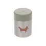Lassig recipiente térmico Food Jar Little Forest raposa, 315 ml, aço inoxidável de parede dupla, à prova de fugas, verde