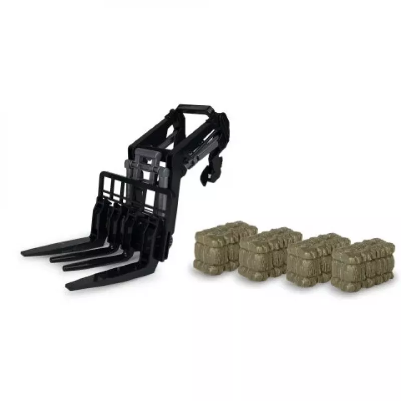 Jamara carregador frontal com forquilha e 4 fardos de feno para trator RC 1:14 (423286)