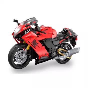 JAMARA CaDA Suzuki Hayabusa 1:6 conjunto de blocos vermelho