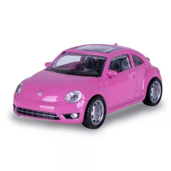 Jamara VW Käfer modelo de carro em metal fundido 1:43 rosa - montado unissexo 3+