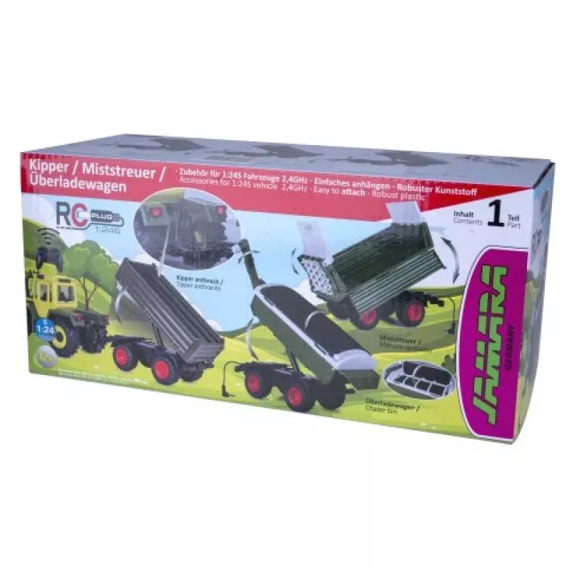 Jamara vagão de sobrecarga verde para trator RC MB-trac 1000 1:24S (423268)