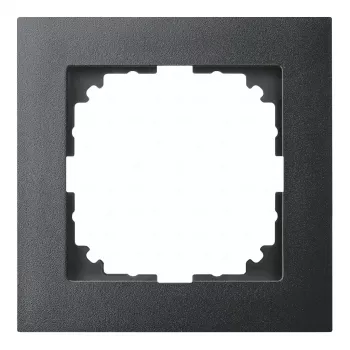 Merten moldura M-Pure 1 módulo, preto mate, MEG4010-3603