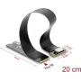 Conversor Delock M.2 Key M para 1 x OCuLink SFF-8612 com cabo de 20 cm