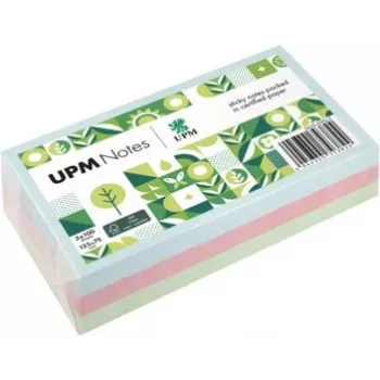 Notas adesivas UPM Notes 5655-20PG-3 pastel 125x75 mm 100 folhas sortidas 3 blocos