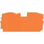 Placa terminal WAGO 2016-1292 para bornes TOPJOB S, laranja, 1 mm de espessura, 73 mm de altura, 36,5 mm de profundidade, 2,44 g