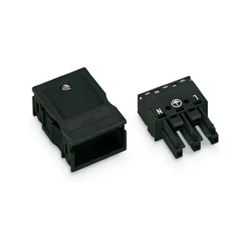 Conector WAGO 770-103 WINSTA® MINI de 3 polos, preto