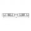 Conector WAGO 770-113, macho, reto, 2 polos, 250 V, preto, WINSTA MINI