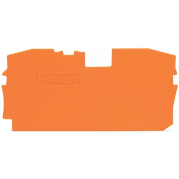 Placa de fecho e intermédia WAGO 2010-1292, laranja, 1 mm de espessura, 67,2 mm de comprimento, 33,5 mm de altura, para série TOPJOB® S 2010