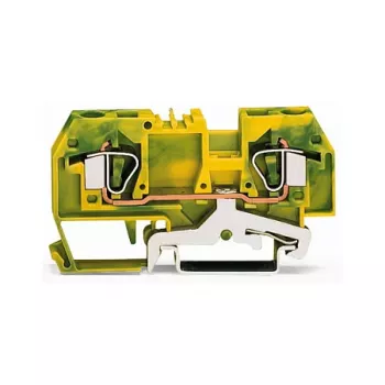 Borne de terra WAGO verde-amarelo 0,2-6 mm² 282-907