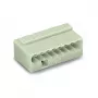 Bloco de bornes SMD WAGO 243-308, 8 polos, 2,5 mm de passo, push-in CAGE CLAMP, 100 V, 6 A, branco