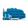 WAGO 2009-305 - azul - 7,5 mm - 96 mm - 42,5 mm - 13,319 g