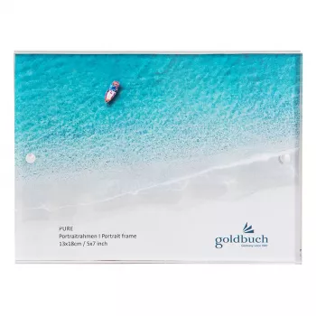 Goldbuch Pure Moldura individual em acrílico transparente 13 x 18 cm retangular 180 mm