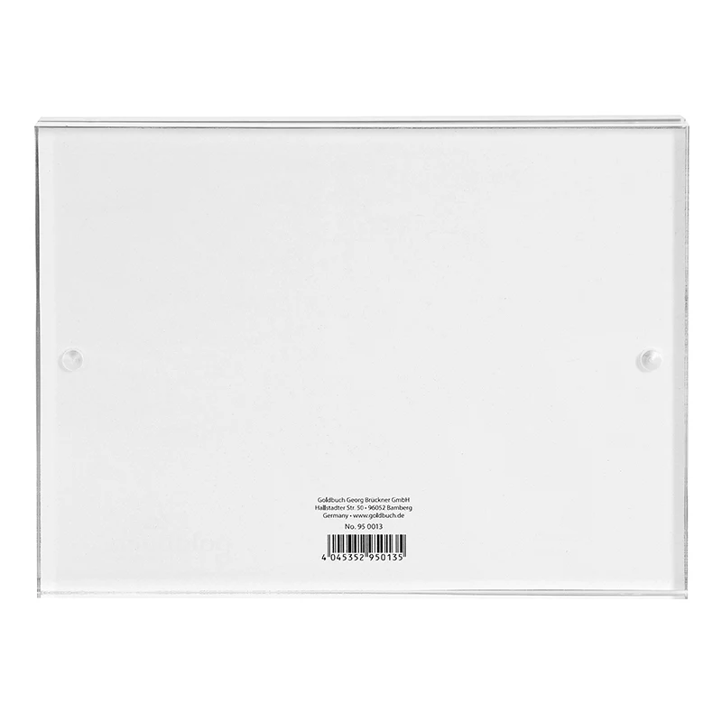 Goldbuch Pure Moldura individual em acrílico transparente 13 x 18 cm retangular 180 mm
