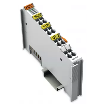 WAGO 750-517 - Módulo de saída de relé de 2 canais, isolamento 1,5 kV, 24 VDC, calha DIN