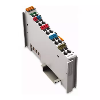 WAGO 750-613 Bloco de terminais de 4 condutores, cinzento, CAGE CLAMP, 0,08-2,5 mm², calha DIN 35