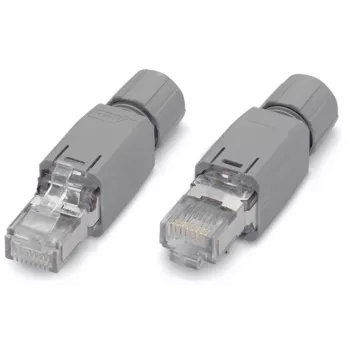 WAGO 750-975 Conector macho de cabo de sistema RJ-45 para WAGO I/O System 750, cinzento, IP20