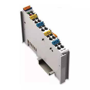 WAGO 750-559 Módulo de saída analógica - 4 canais, 0-10 V, 12 bits, separação de sistema 500 V, tempo de resposta 10 ms, CAGE CLAMP