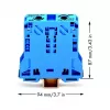 WAGO 285-154 Terminal de passagem de 2 condutores, 50 mm