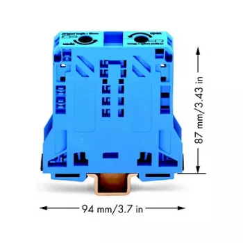 WAGO 285-154 Borne de passagem de 2 condutores, 50 mm