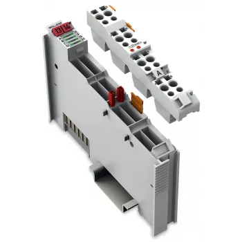 WAGO 753-530 Módulo de saída digital, 8 canais, 24 VDC, 0,5 A, PNP, CAGE CLAMP, calha DIN