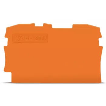 WAGO 2000-1292 Placa de extremidade e intermédia, laranja