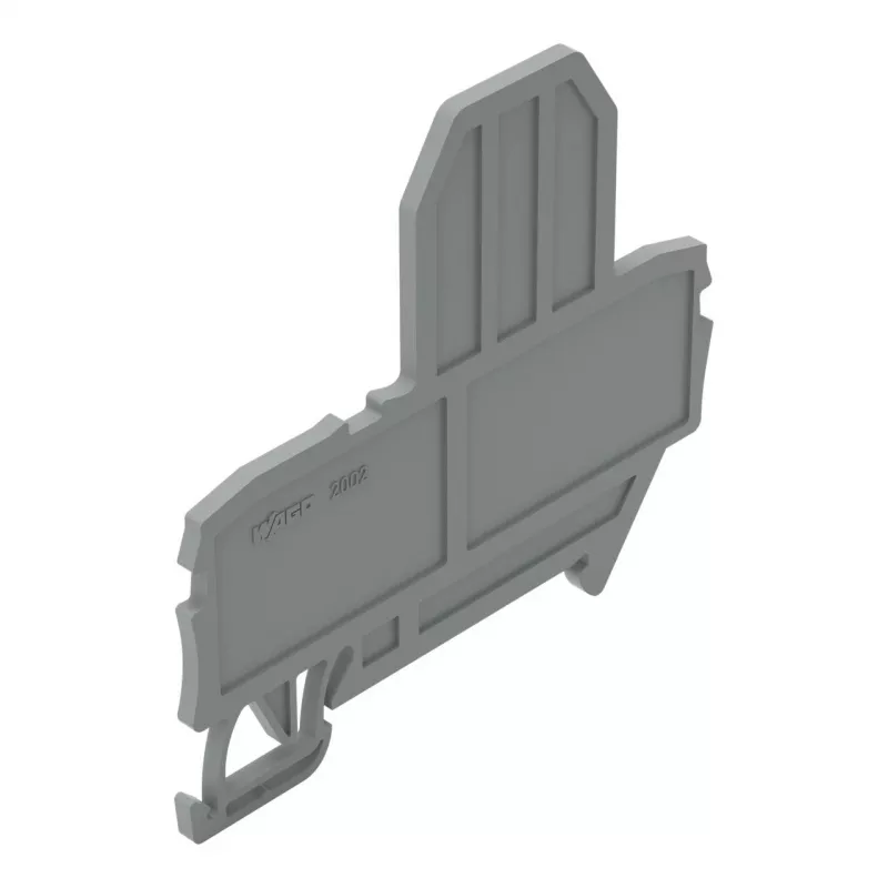 WAGO 2002-991 Placa de extremidade, cinzento, 2 mm, 67 mm, 57,2 mm, TOPJOB S