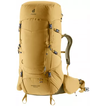 Deuter Aircontact Core 65 + 10 SL Mochila de Trekking para Mulher - Savanna/Nori