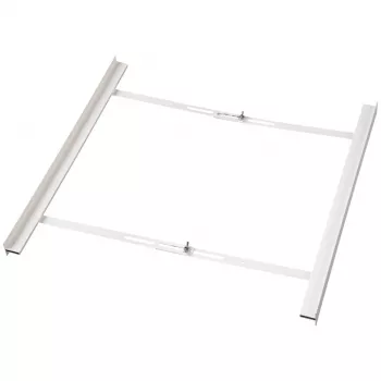 HAMA kit de empilhamento universal para máquinas de lavar de carregamento frontal e secadores com bomba de calor, branco, 60 cm, prateleira extensível, capacidade de carga 10 kg