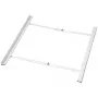 HAMA kit de empilhamento universal para máquinas de lavar roupa de carga frontal e secadoras, branco, 60 cm, prateleira extraível, capacidade de carga de 10 kg