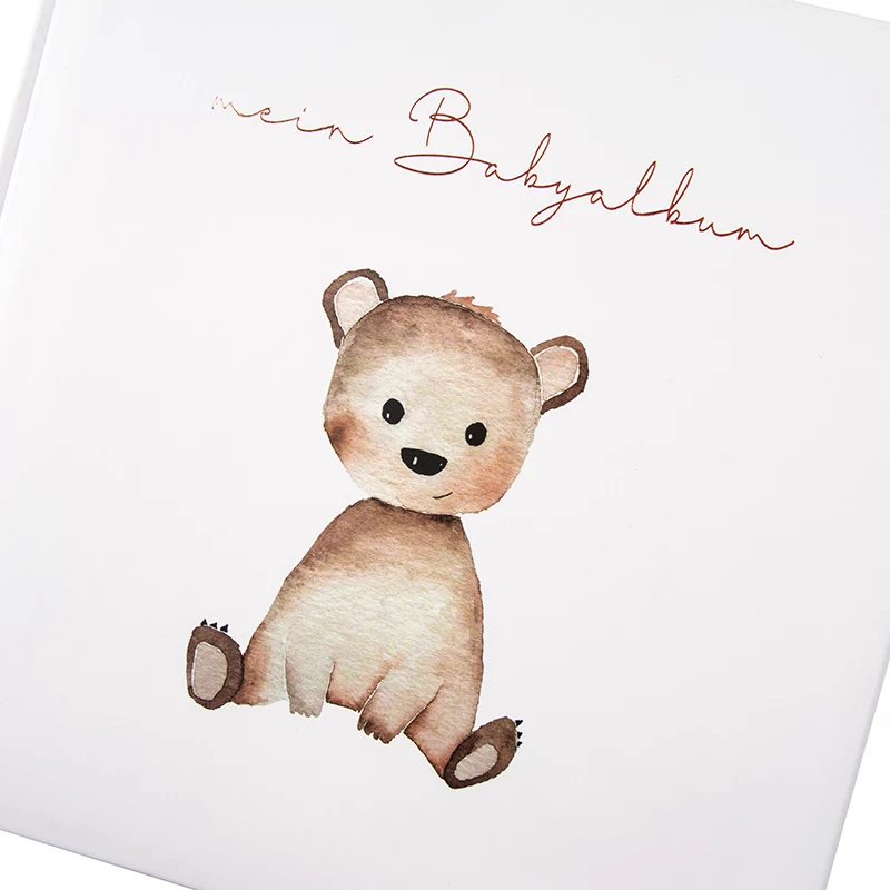 Álbum de fotografias Goldbuch Teddy Bear 25x25 60 páginas brancas 24458