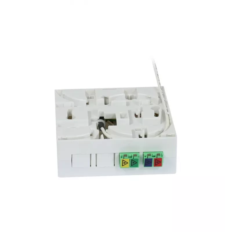 Caixa compacta FTTH Synergy 21 pré-terminada, 4xLC/APC para extremidade aberta, 60m, 9/125µm, G.657.A2, 4 fibras, OD 2,2mm