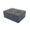 Caixa de alumínio ALLNET Rock 4 C+ ecoPI PRO LP preta para Radxa Rock Pi 4C Plus