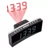 PEDEA Rádio despertador FM / despertador com projeção, preto