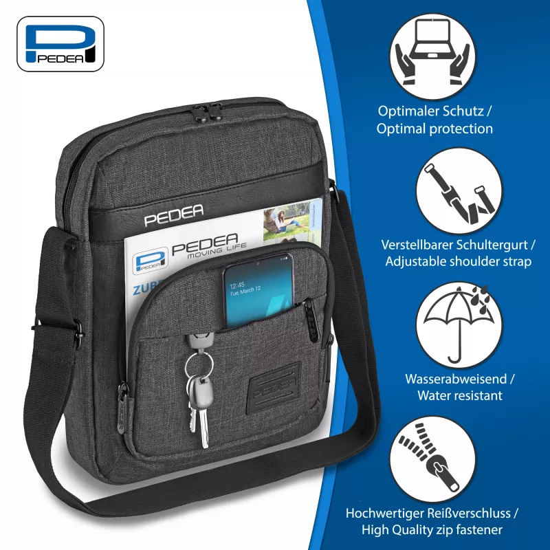 PEDEA Bolsa de tiracolo para tablet URBAN compact 25,8 cm (10,2