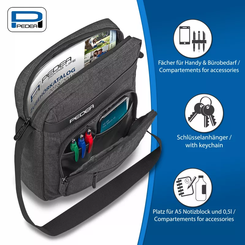 PEDEA Bolsa de tiracolo para tablet URBAN compact 25,8 cm (10,2