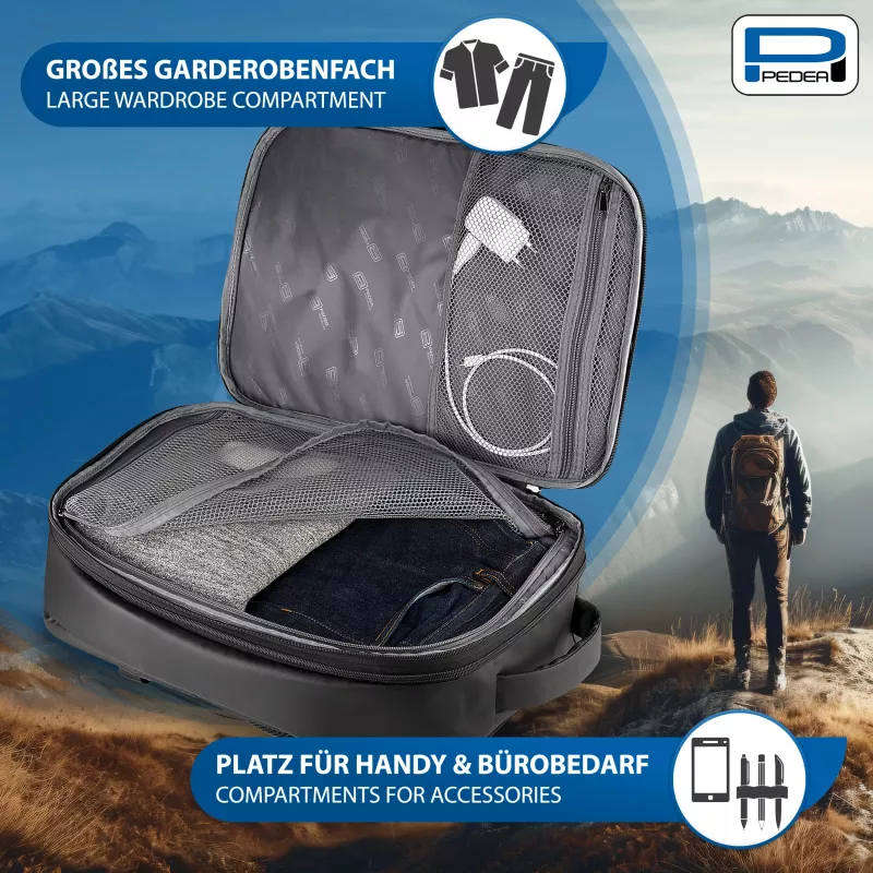 PEDEA Mochila clutch para portátil 15,6