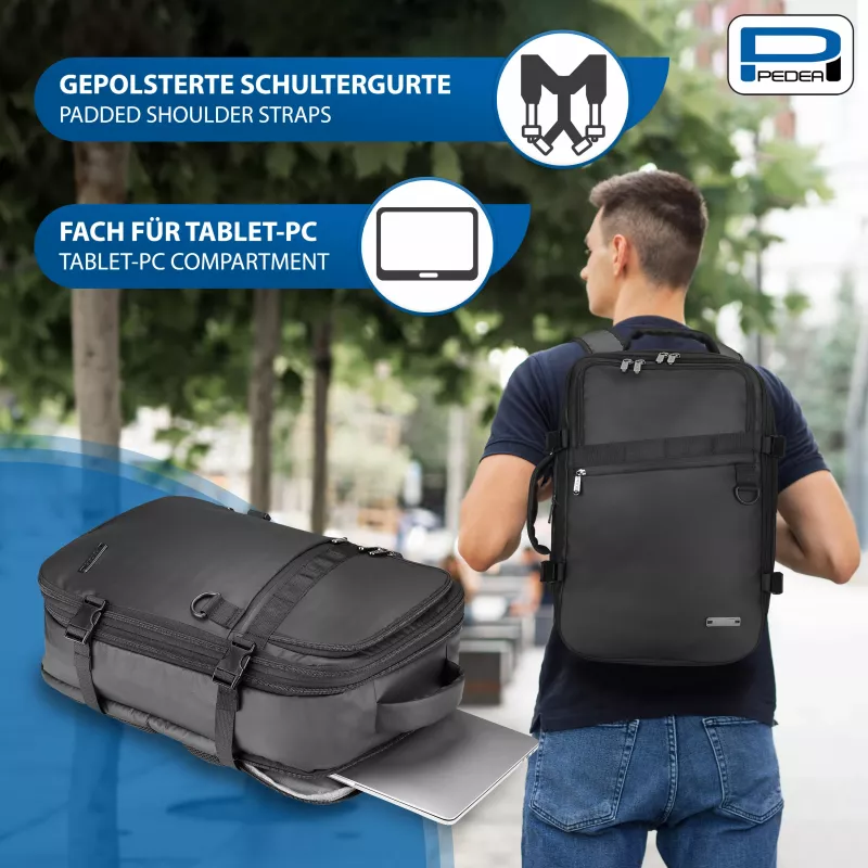 PEDEA Mochila clutch para portátil 15,6