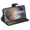 PEDEA Capa tipo livro Classic para Samsung Galaxy S26 Plus, preto